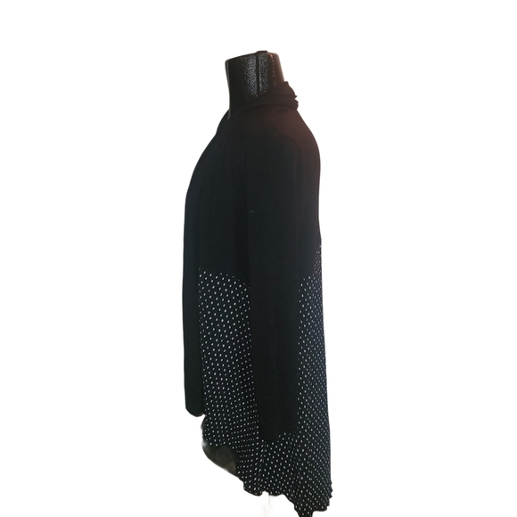 Kim & Cami Black and White Patterned Open Cardigan S - Picture 5 of 7